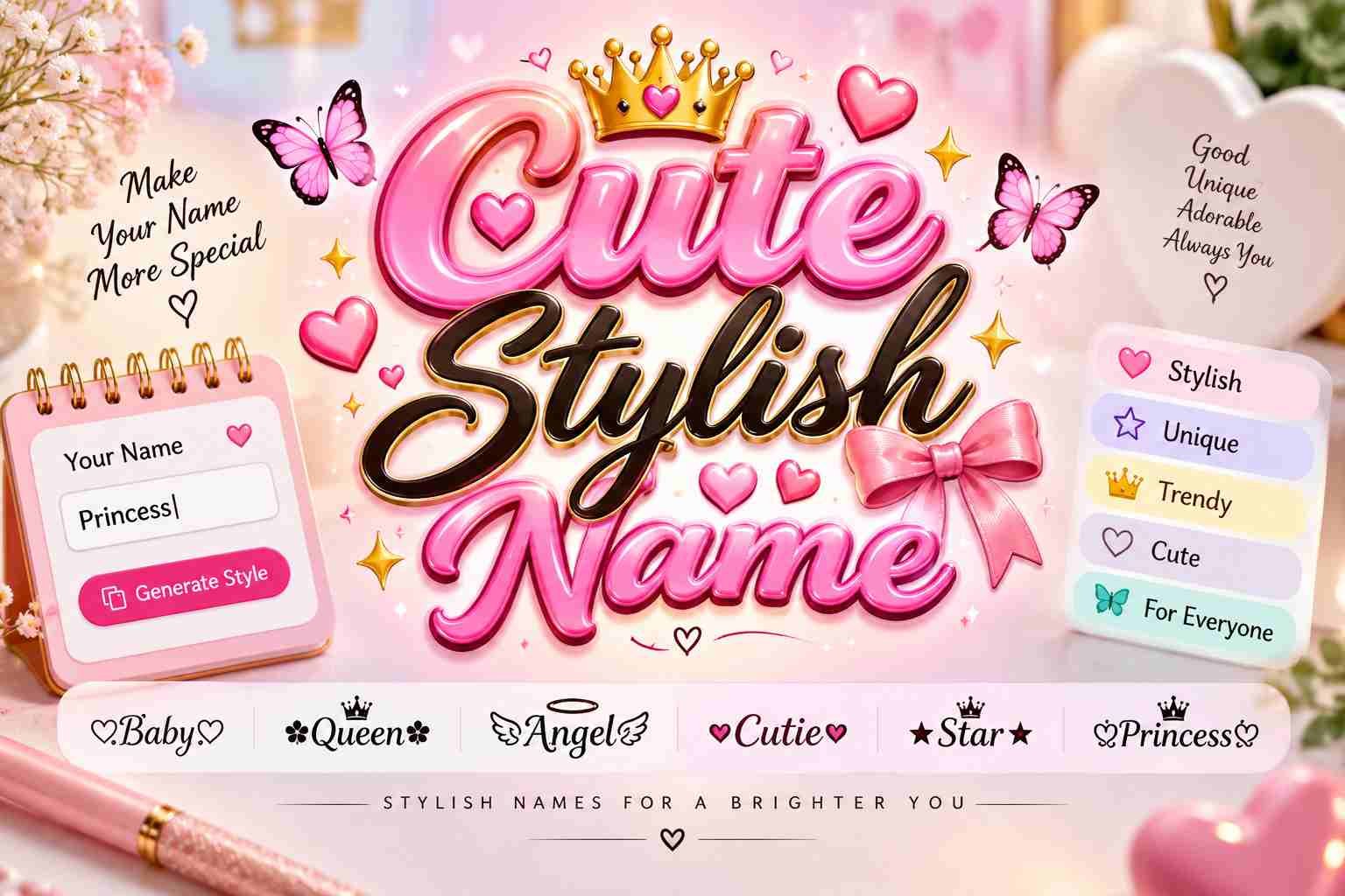 Cute Stylish Names