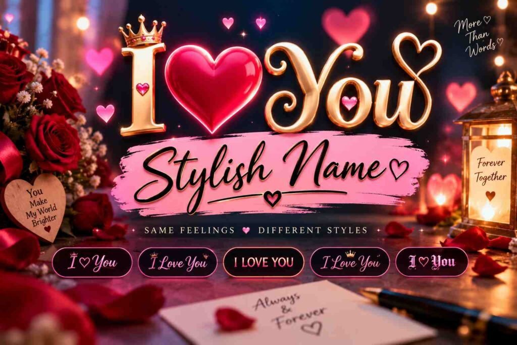 I Love You Stylish Name