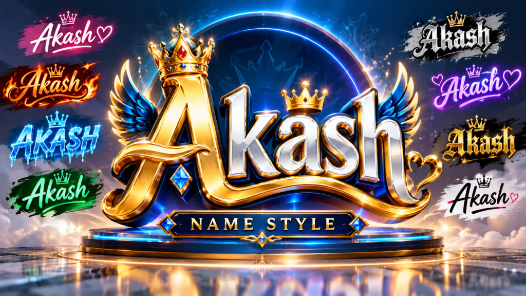 Akash Name Style