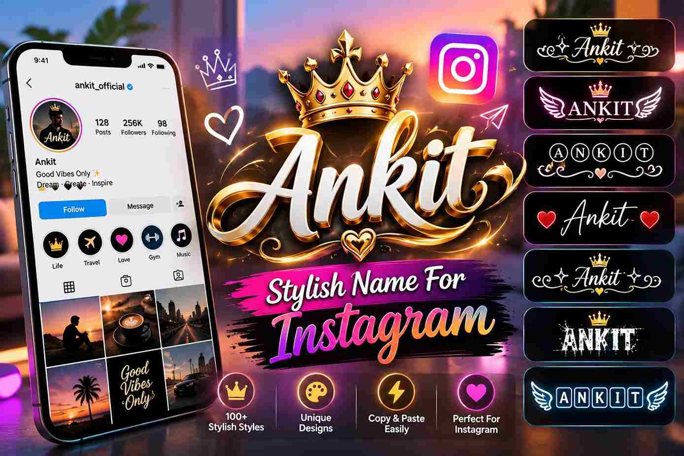 Ankit Stylish Name For Instagram