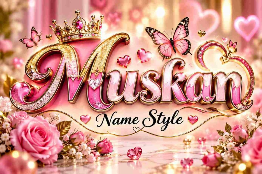 Muskan Name Style