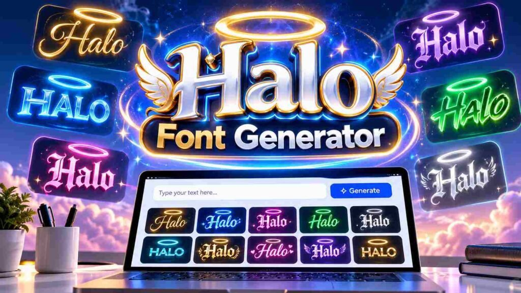 Halo Font Generator