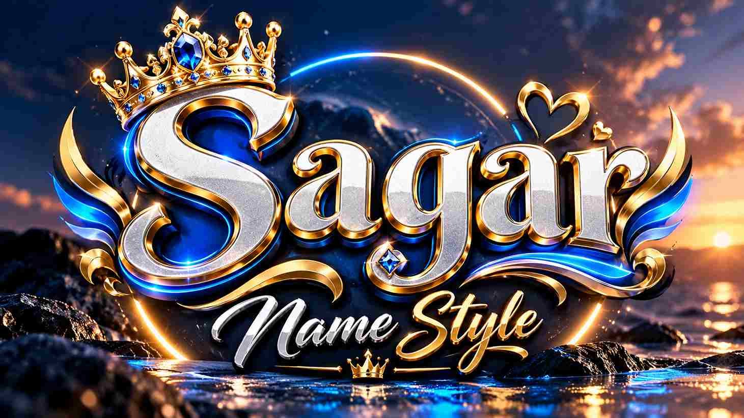 Sagar Name Style