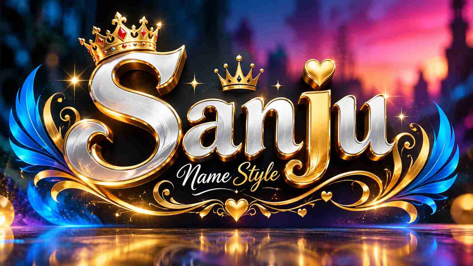 Sanju Name Style