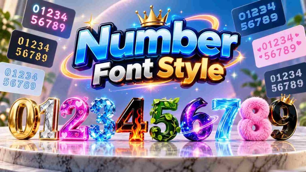 Number Font Style