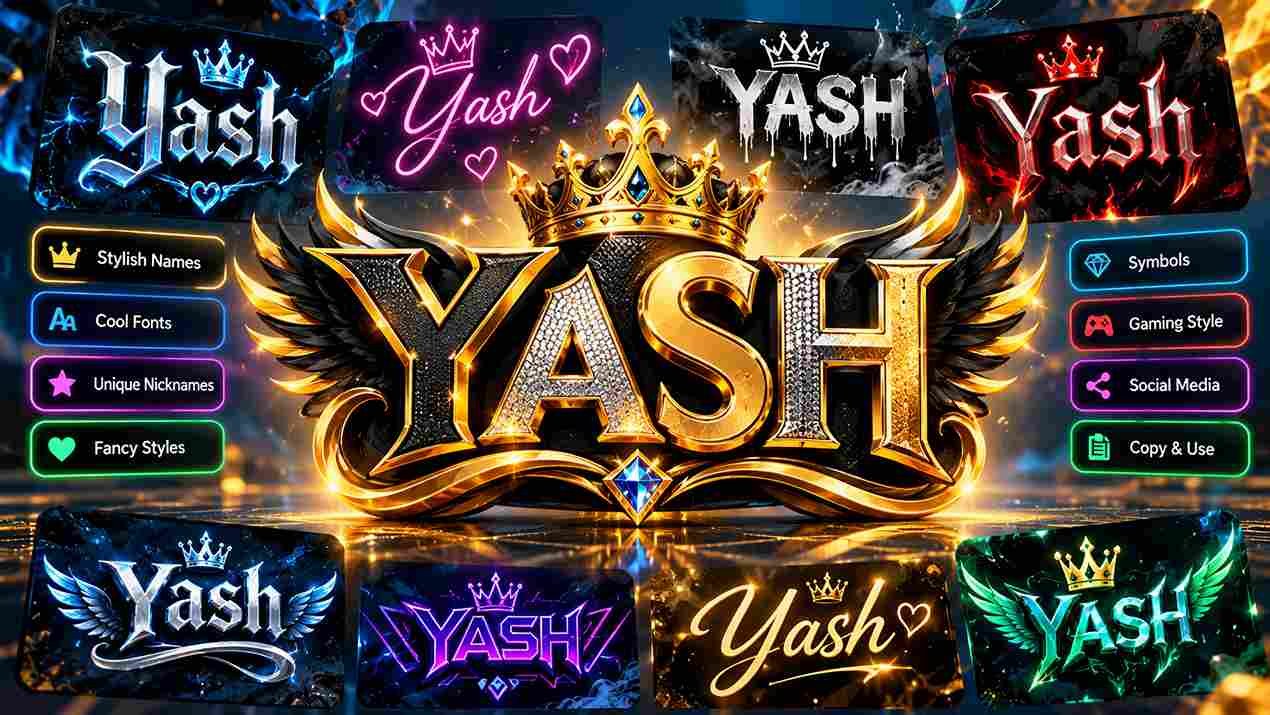 Yash Name Style